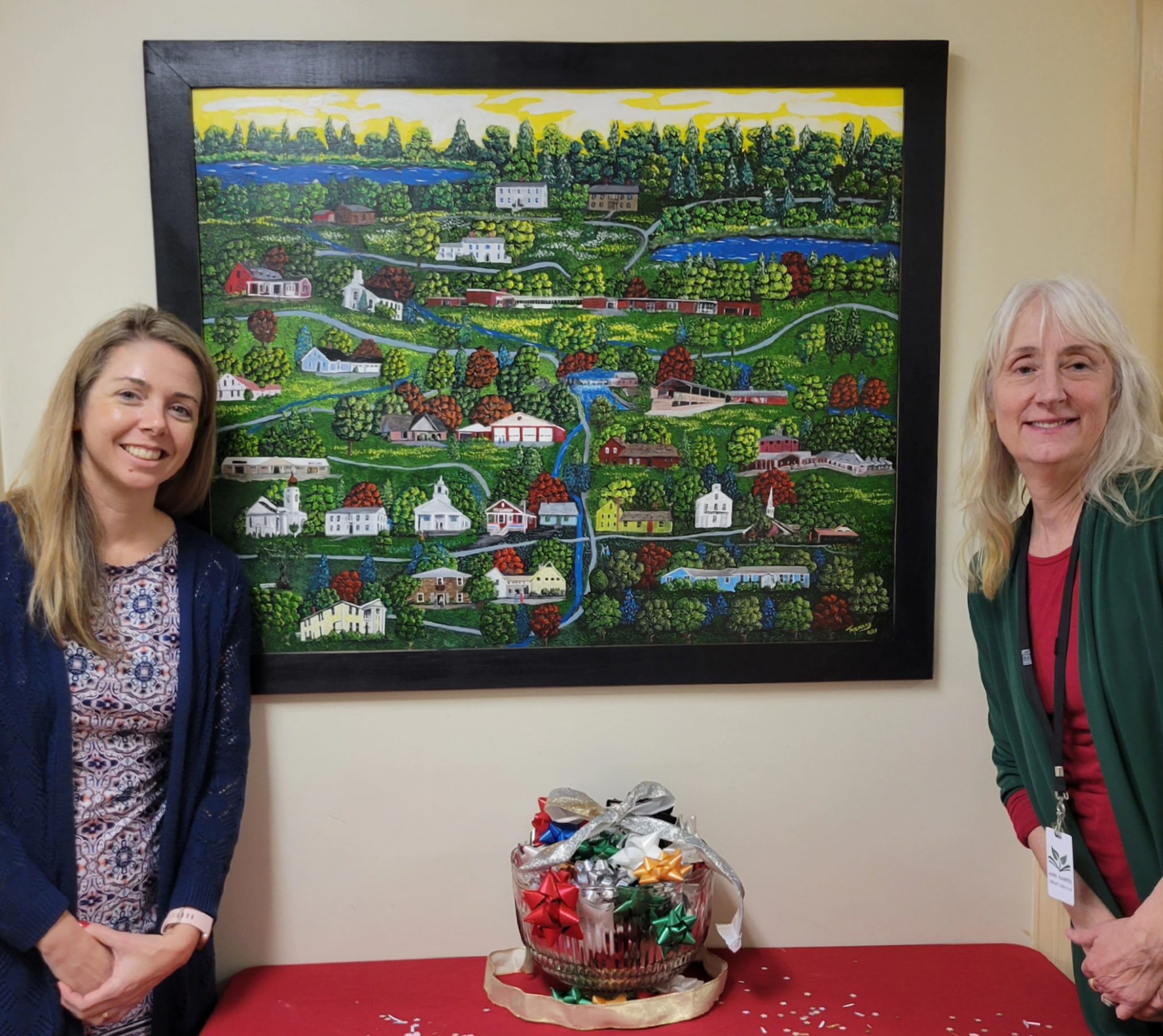 Painting of Ashford Babcock Library